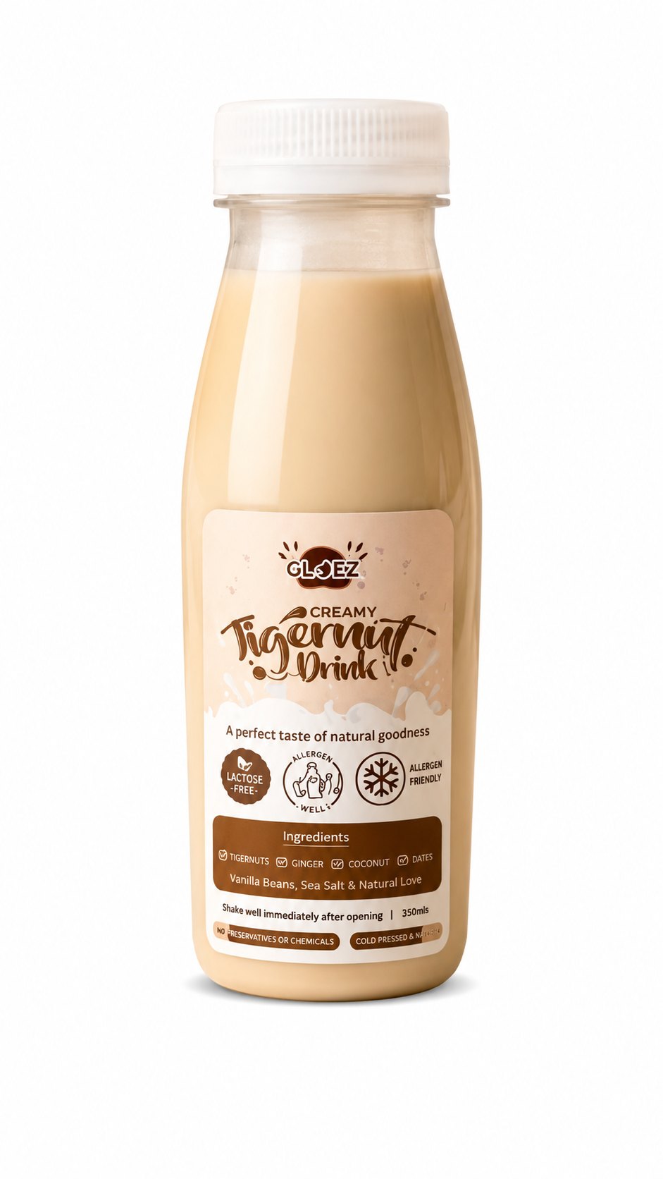 GloezDrinks Creamy Tigernut drink bottle, 500ml